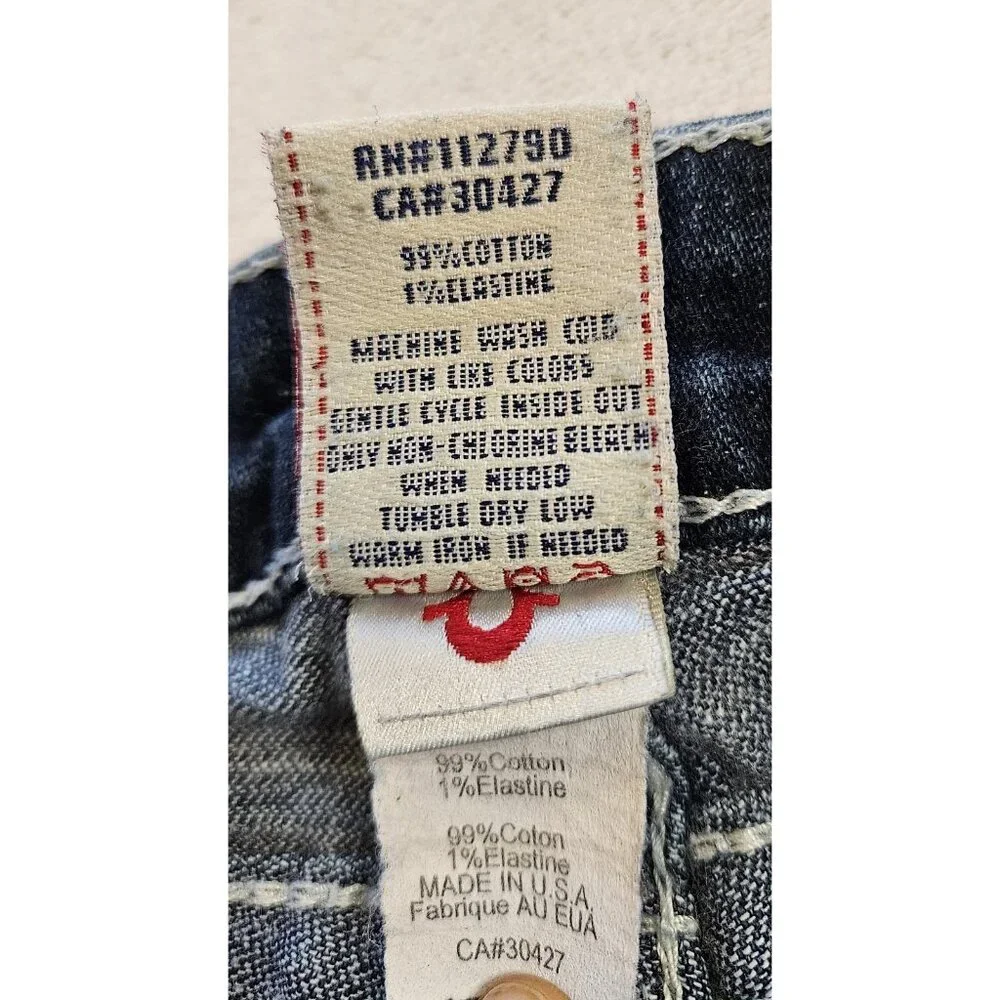 True Religion Julie Big T Women Skinny Stretch Dark Wash Jeans Size 25 USA - Picture 9 of 12